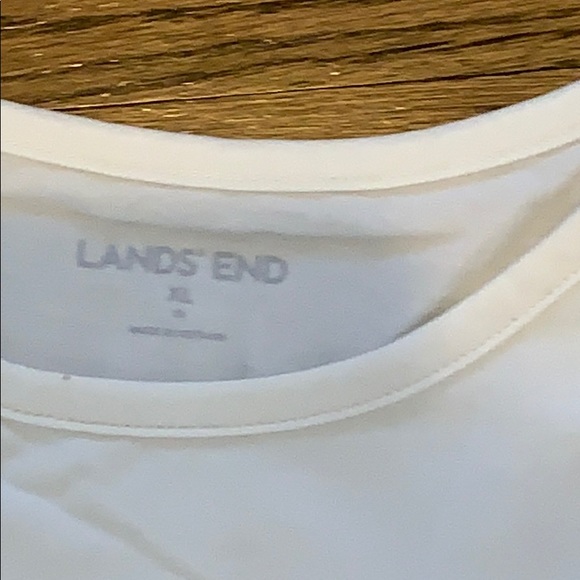 White Girls XL Lands end Long sleeve tee shirt - Picture 2 of 3